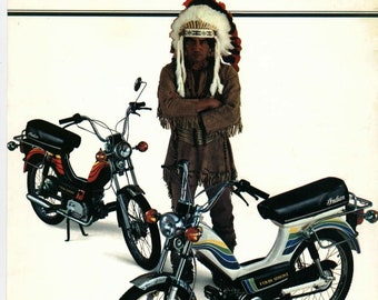 INDIAN AMI-50 Podręcznik części motocyklowych - 100 pgs z listami części i eksplodowanymi schematami dla 2-suwowego motoroweru i naprawy i serwisu skuterów