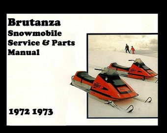Instrukcje serwisowe i części do skuterów śnieżnych BRUTANZA - 100 stron z Brut Snow Mobile Workshop Sled Repair