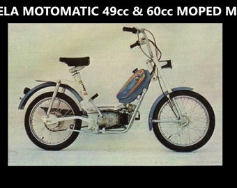 Instrukcje obsługi i obsługi silnika motoroweru CARABELA - 75 stron z instrukcjami serwisowymi i odbudowy V1 dla modeli Motomatic 49 cm3 i 60 cm3
