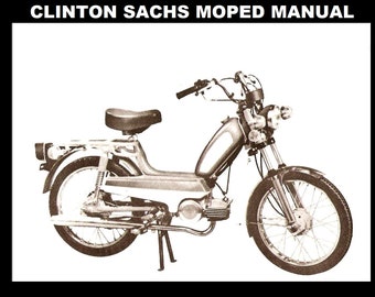 50-A MOPED Bedienungsanleitung und Teile Handbücher -65pg mit Sachs 505 Roller Bedienungsanleitung Reparatur und Basic Service