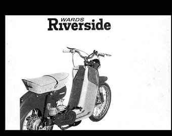 WARDS RIVERSIDE SCOOTER Operations and Parts Manuals -  for Moped Service and Repair FFa-14002 models