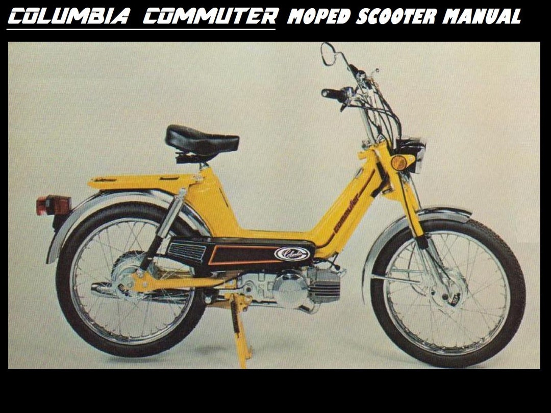 COLUMBIA COMMUTER Moped Scooter Operations & Parts Manuals 70pgs With