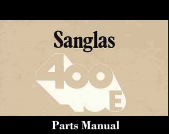 SANGLAS 400E 400 E S PARTS MANUALS Set 50pgs with Exploded Diagrams in Spanish to aid in 400E 400S Motorcycle Service and Repair