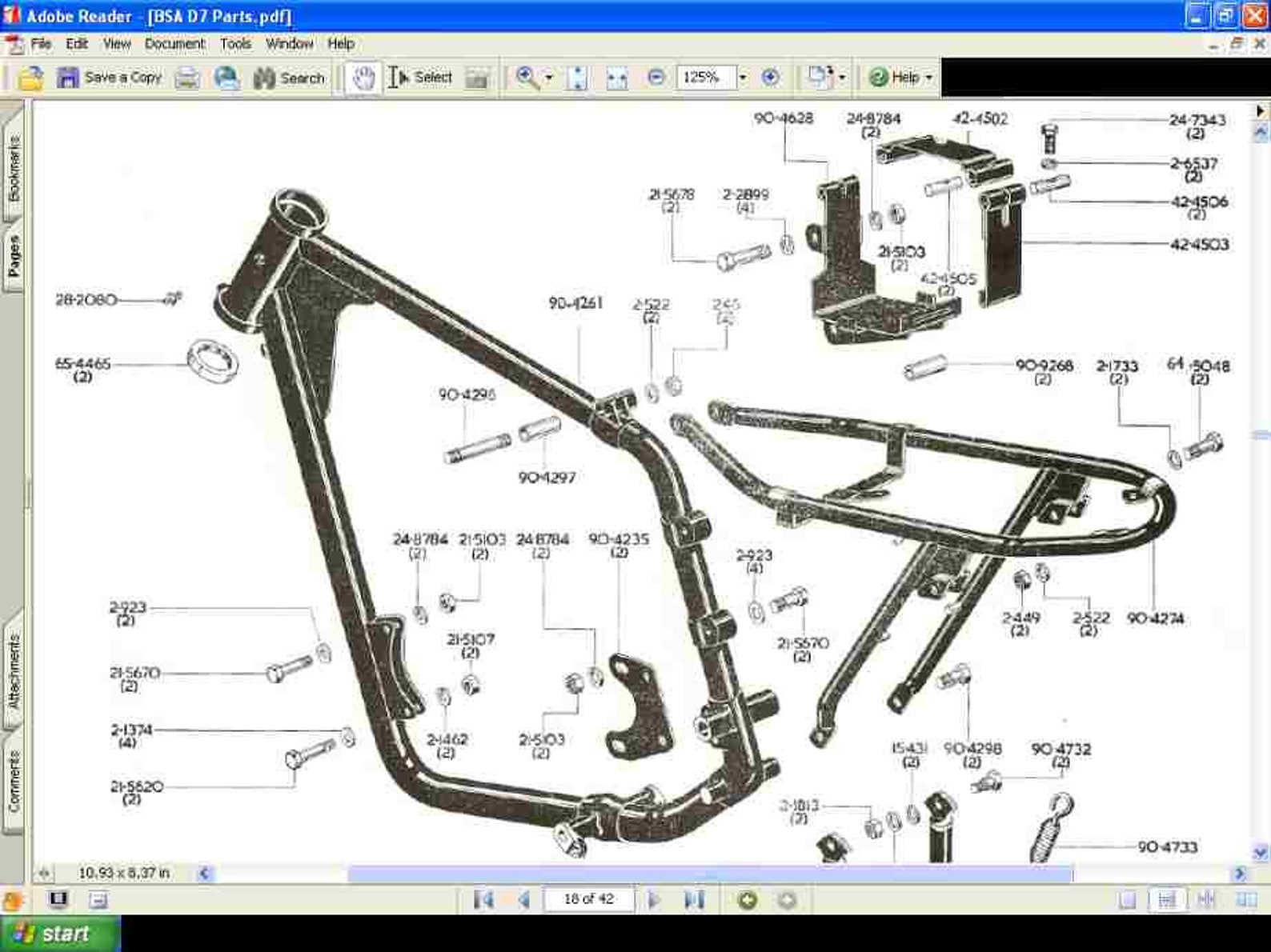 BSA BANTAM D1 D3 D5 D7 D14 Operation and Parts Manuals 230pgs for 125cc 150cc 175cc Supreme