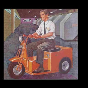 CUSHMAN MINUTE MISER 電動カート & スクーター マニュアル - 95 ページ、部品リスト付きマニュアル、詳細図付き