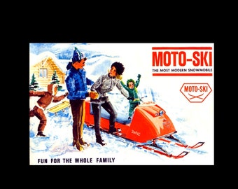 MOTOSKI 1965-1973 Instrukcje części do skuterów śnieżnych - 365 stron z diagramami dla 1966 1967 1968 1969 1970 1971 1972 Moto Ski Zephyr MS-S MS-F Capri Cadet