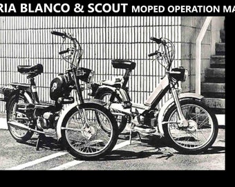 GLORIA BLANCO SCOUT Moped Handbücher - 75 Seiten mit Intramotor Scooter Service Betrieb Wartung & Motori Morini Motortuning