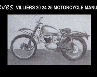 GREEVES Operations and VILLIERS Engine Service -45pgs With 20 24