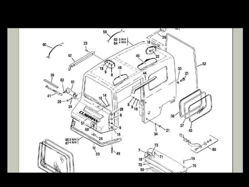 CUSHMAN HAULSTER Turftruckster Parts Manual Collection 380pgs With