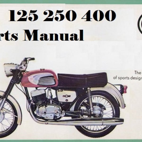 CZ Motorcycle Parts Manuals -with Ad Art and Detailed Diagrams - 65 pages for 125 250 400 980.4 981.1 984.1 984.3 Models Repair & Service