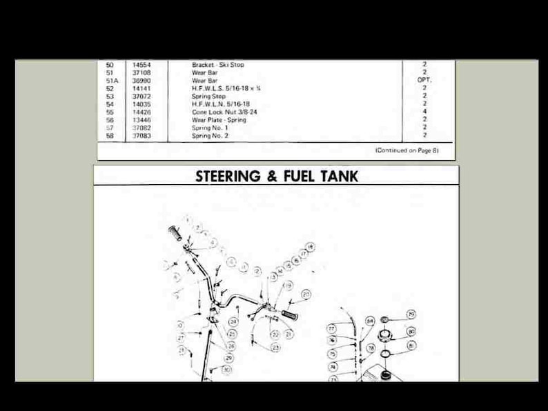 RUPP NITRO & Nitro F/A 340 440 Snowmobile Parts Manuals for Rupp Snow