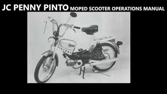 JC PENNY PINTO Moped Manuals 90 Pages With Puch Kromag Scooter Operations  Maintenance & Tuning -  Finland