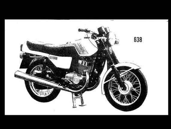 Jawa 638 639 640 Workshop Service Manuals 220pg With Cz Motorcycle Repair And Brochure Ad Art