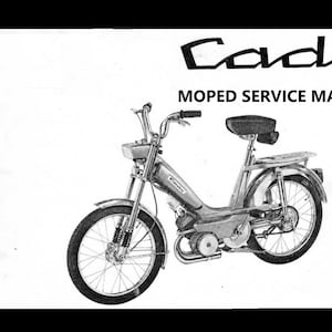 CADY SCOOTER Workshop Service Manuals - 60pgs with Motobecane Scooter Motorcycle Repair and Tuning