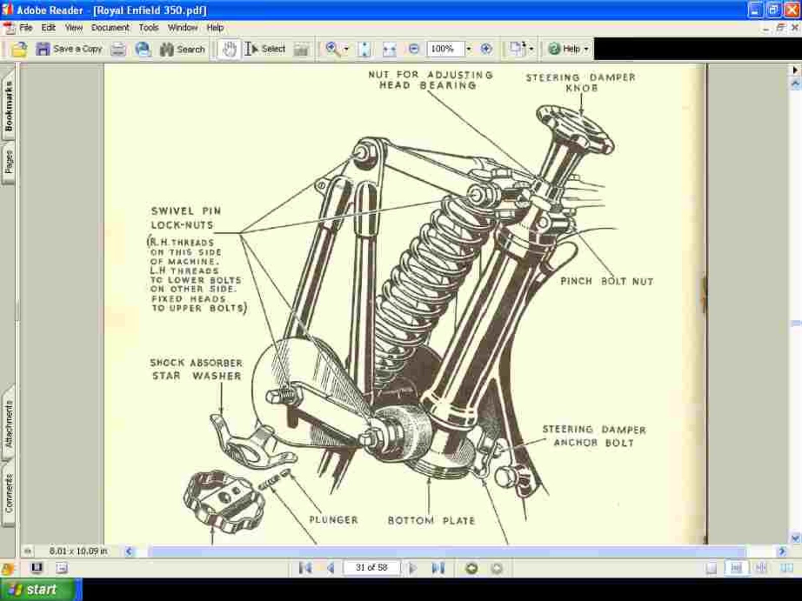 ROYAL ENFIELD 350cc Wd/co Workshop Service Manual 50 Pages - Etsy