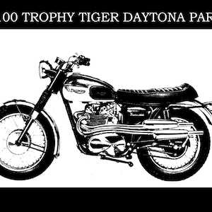 TRIUMPH T100 Parts Manual - 340 pages with Exploded Diagrams for 1966 1967 1968 1969 500cc Tiger Trophy Daytona Motorcycle Service
