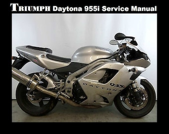 TRIUMPH 955i Daytona Speed Triple Manual de taller -410pgs para 955 Servicio y reparación de taller de motocicletas 4 tiempos 2002 2003 2004 2005 2006