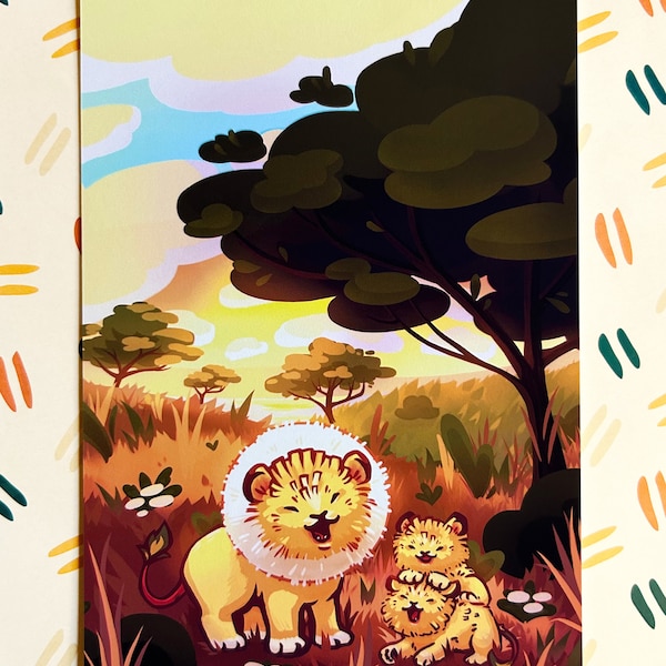 A Patch of Dandy Lions Art Print