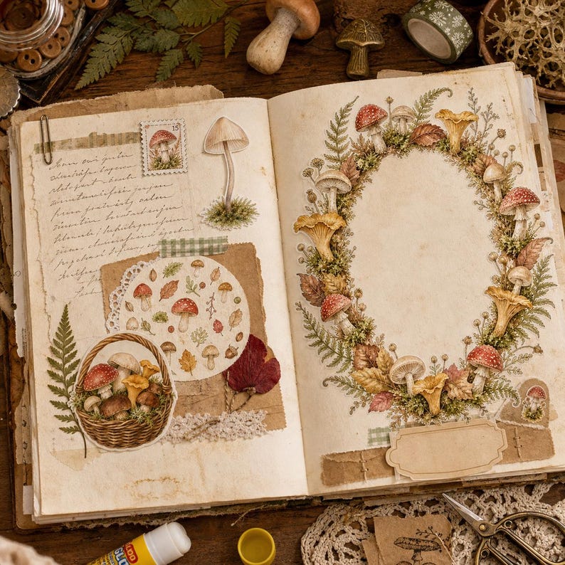 Lifestyle scene - junk journal