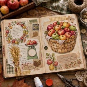 Lifestyle scene - junk journal