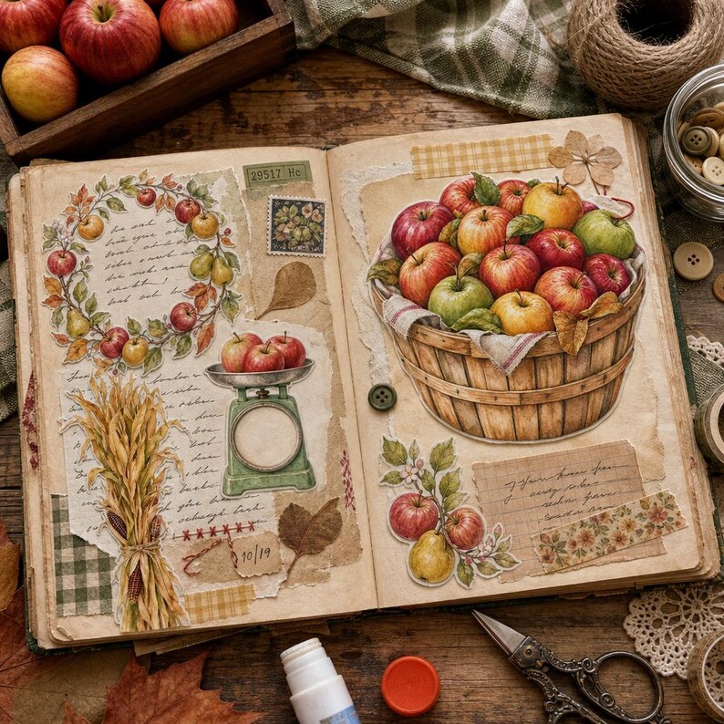 Lifestyle scene - junk journal