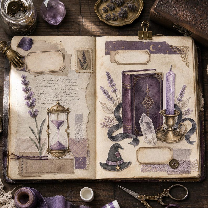 Lifestyle scene - junk journal