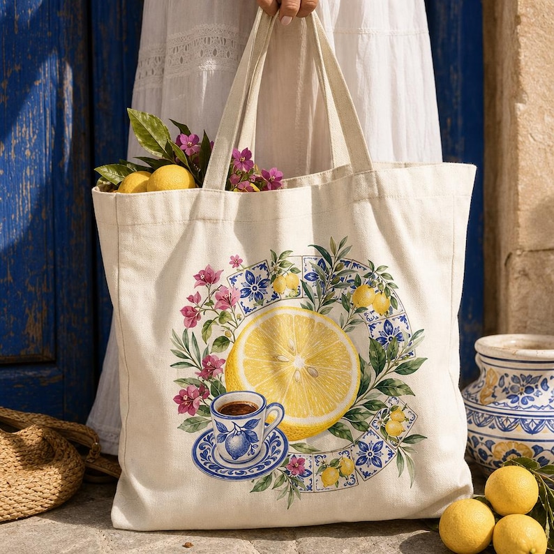 Lifestyle scene — tote bag