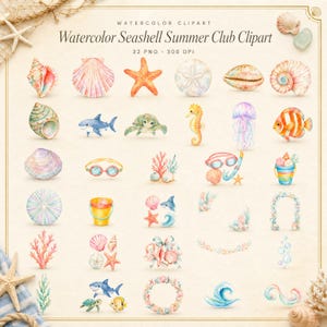 WonderfulPNG enhanced bundle grid preview page 1 of 1 — seashell-summer-club