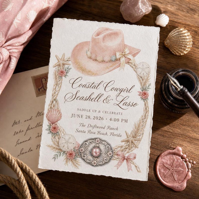 Lifestyle scene — wedding invite