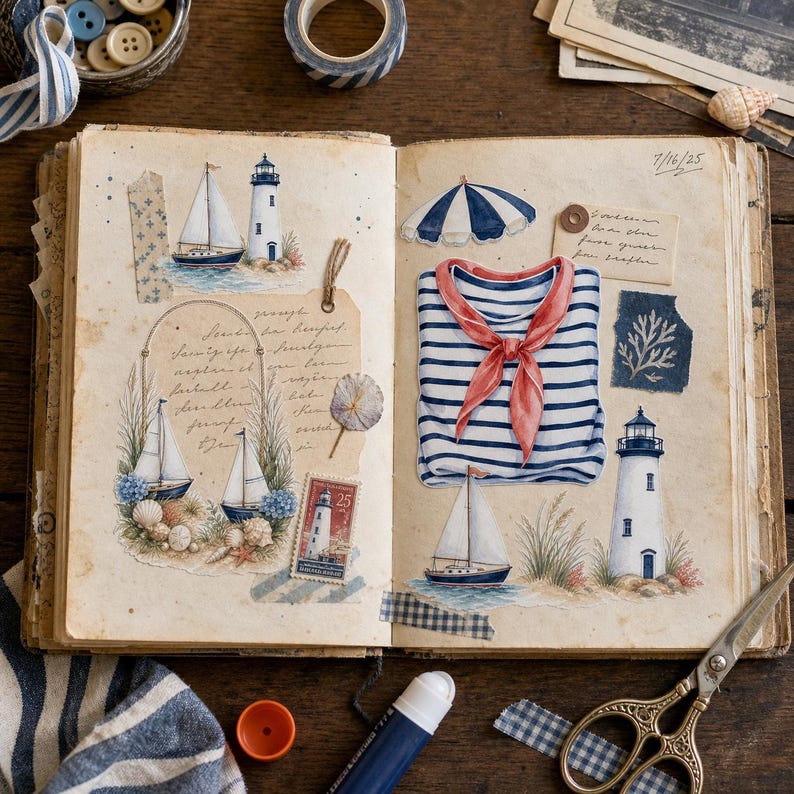 Lifestyle scene - junk journal