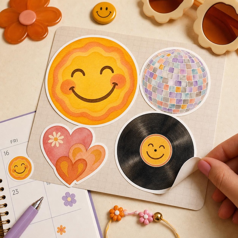 Lifestyle scene - sticker sheet