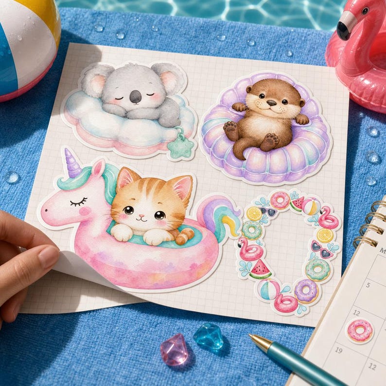 Lifestyle scene - sticker sheet