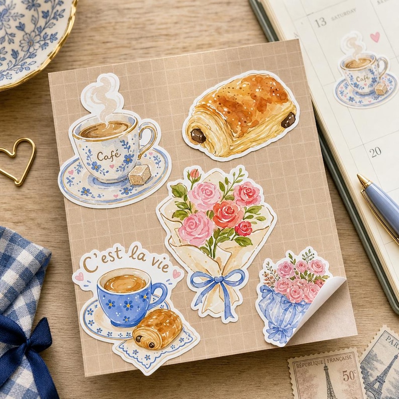 Lifestyle scene — sticker sheet