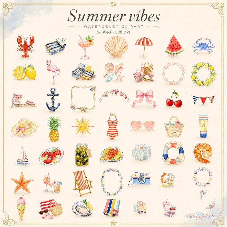 WonderfulPNG enhanced bundle grid preview page 1 of 1 — summer-vibes