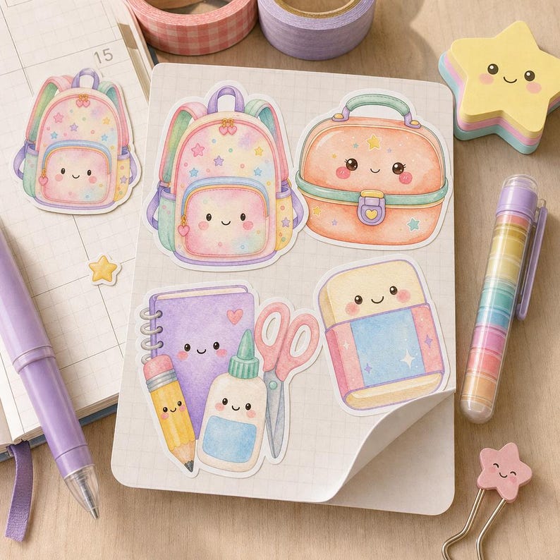 Lifestyle scene - sticker sheet