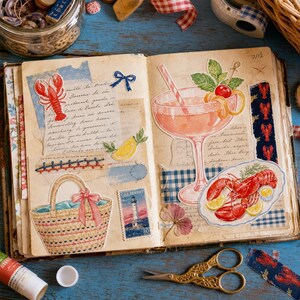 Lifestyle scene - junk journal