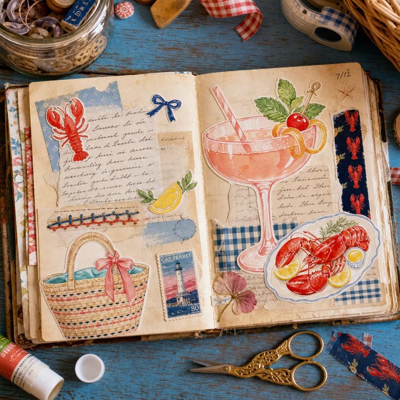 Lifestyle scene - junk journal