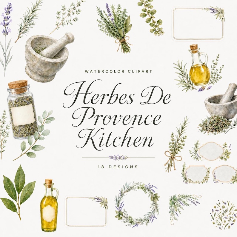 herbes de provence kitchen clipart