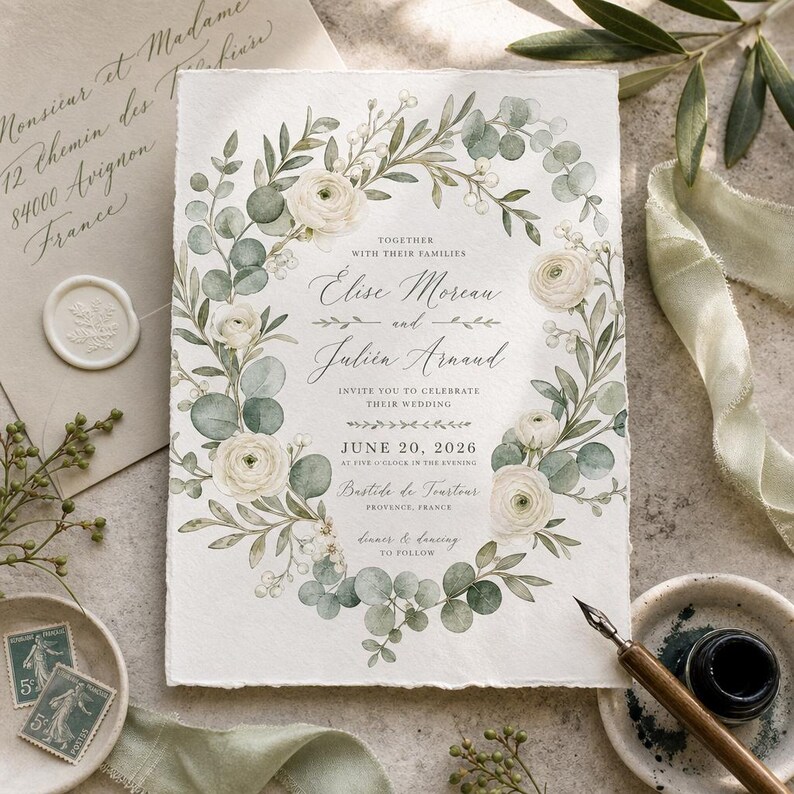 Lifestyle scene - wedding invite