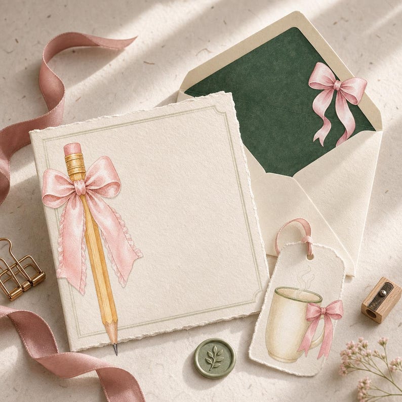 Lifestyle scene - stationery suite