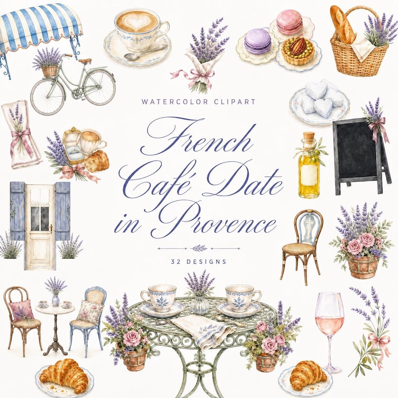 french cafe clipart