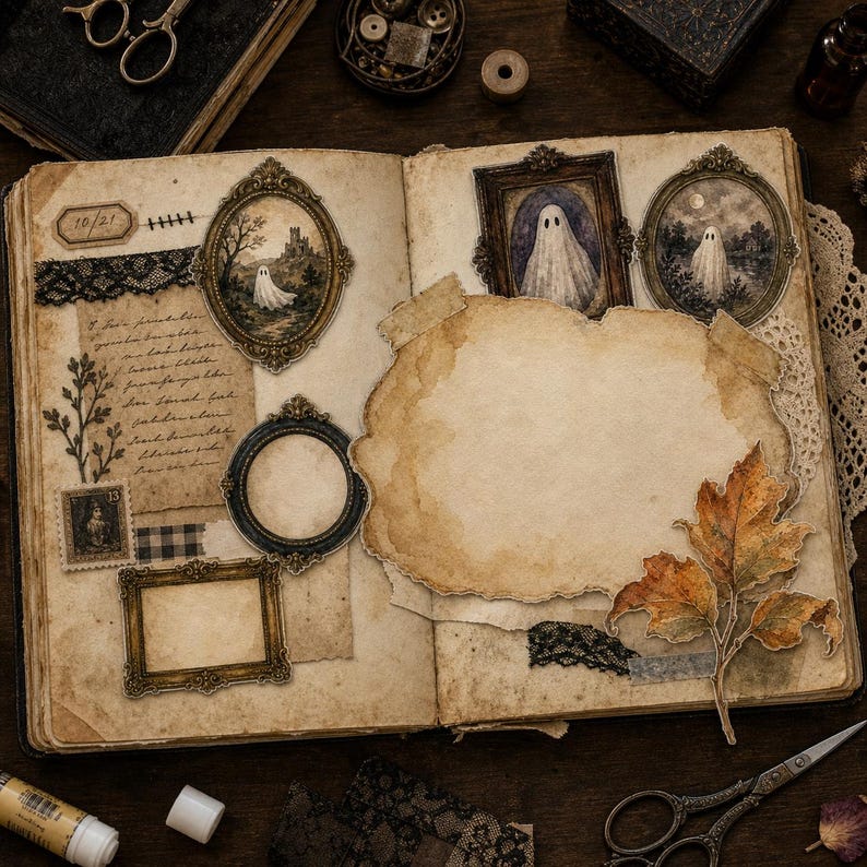 Lifestyle scene - junk journal