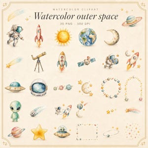 WonderfulPNG enhanced bundle grid preview page 1 of 1 — watercolor-outer-space