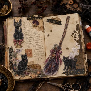 Lifestyle scene - junk journal