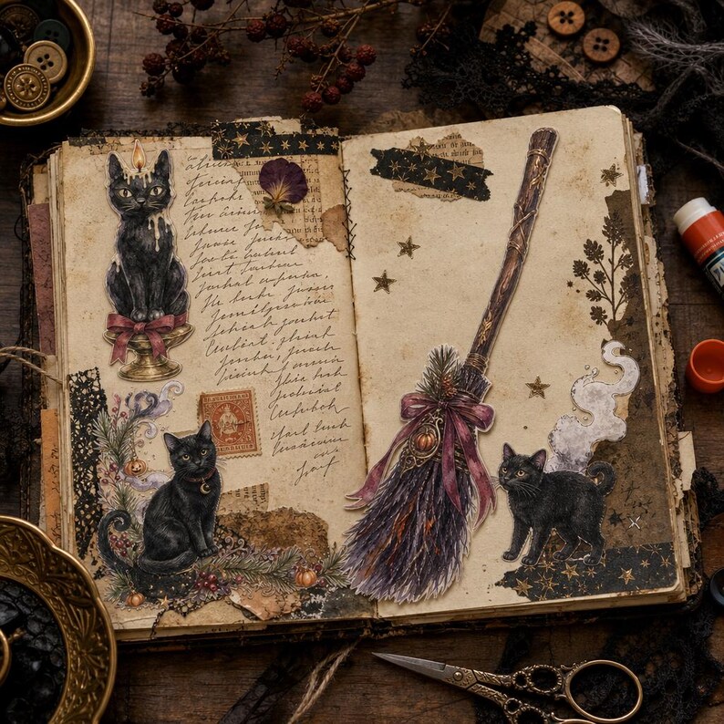 Lifestyle scene - junk journal