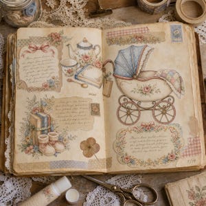 Lifestyle scene - junk journal