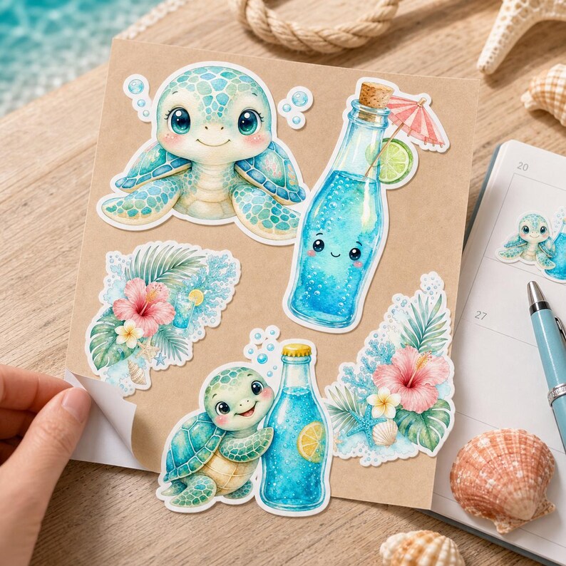 Lifestyle scene - sticker sheet