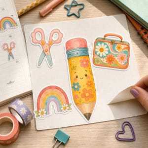 Lifestyle scene - sticker sheet
