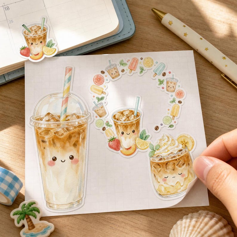 Lifestyle scene - sticker sheet