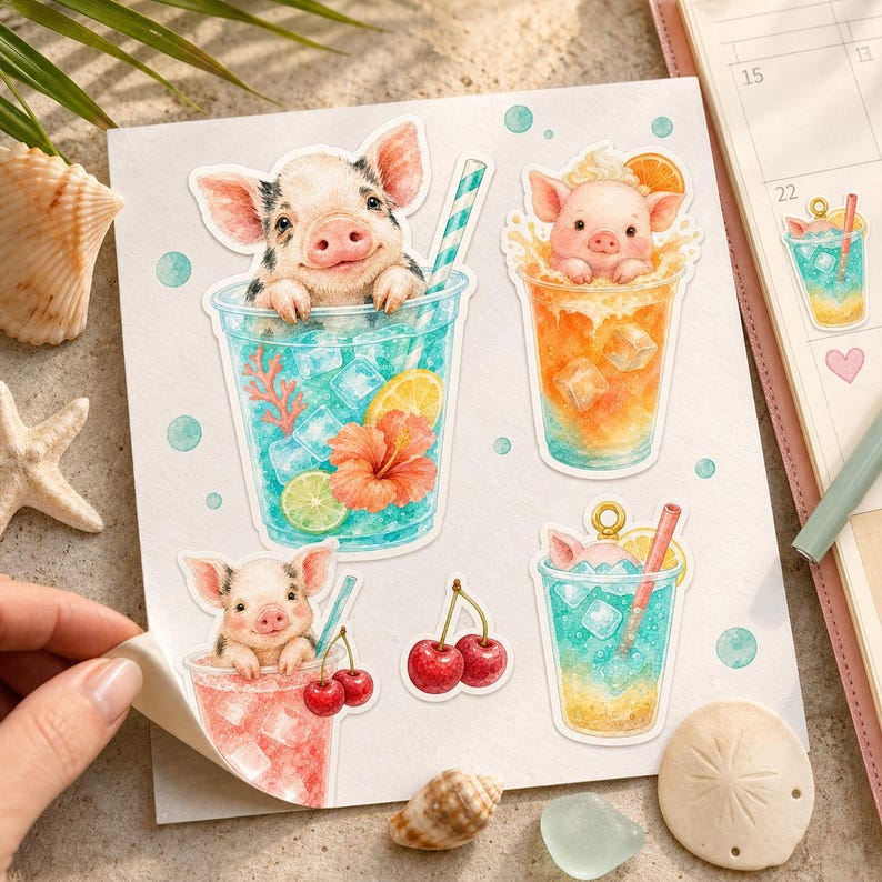 Lifestyle scene - sticker sheet